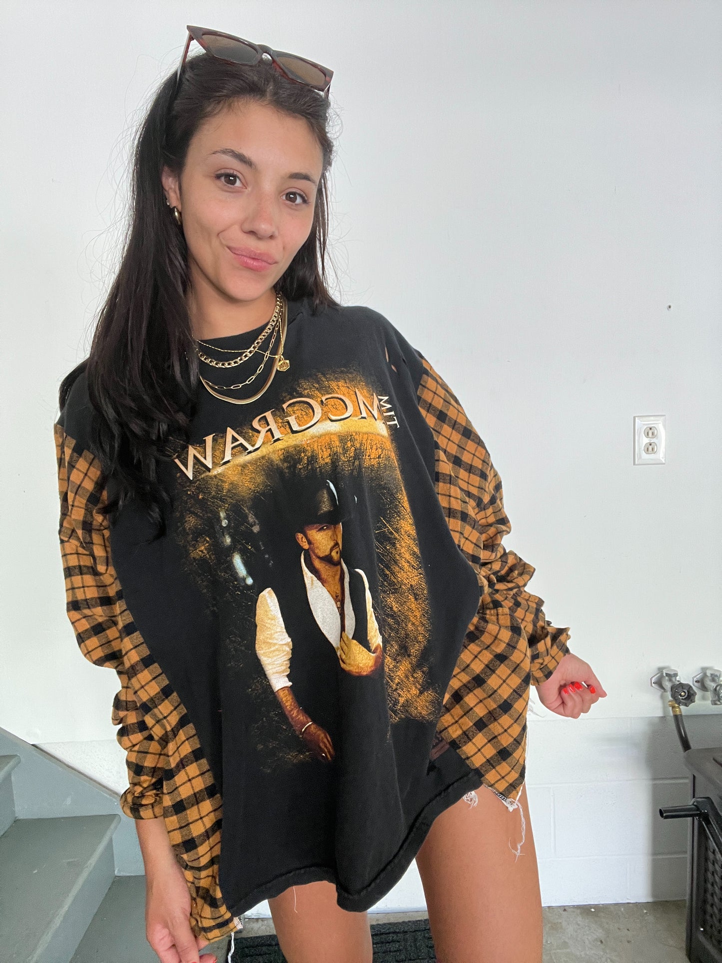 TIM MCGRAW FLANNEL TEE