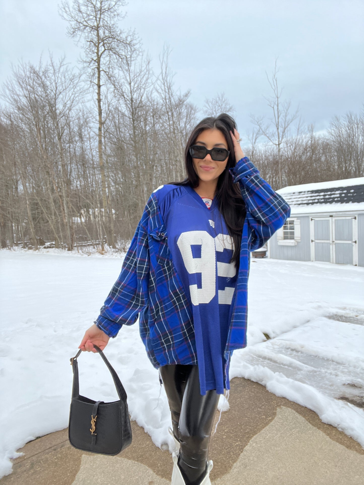 #92 STRAHAN GIANTS JERSEY X FLANNEL