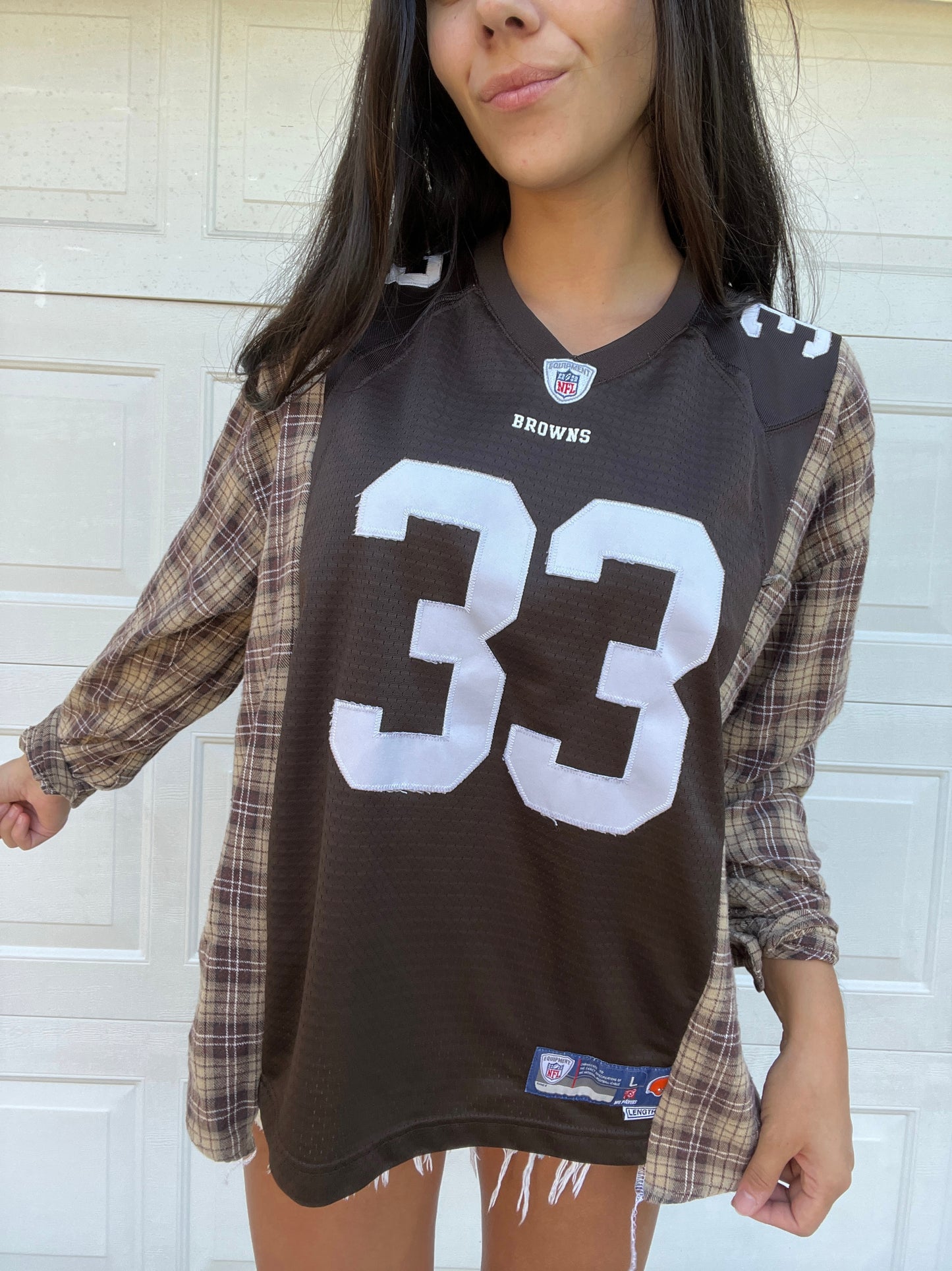 CLEVELAND FOOTBALL JERSEY X FLANNEL