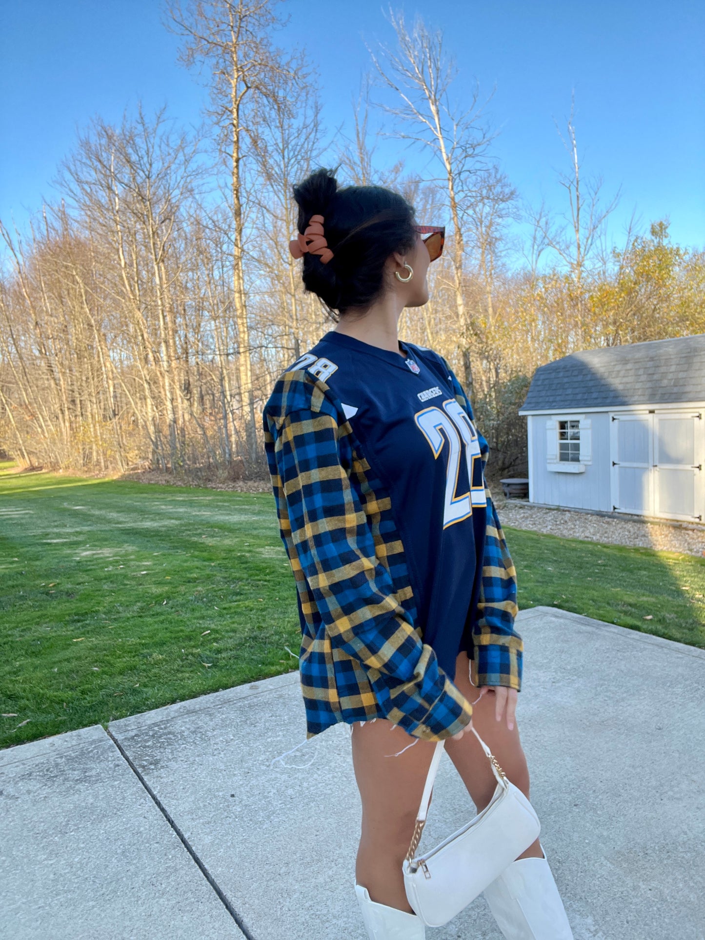 #28 GORDON CHARGERS JERSEY X FLANNEL