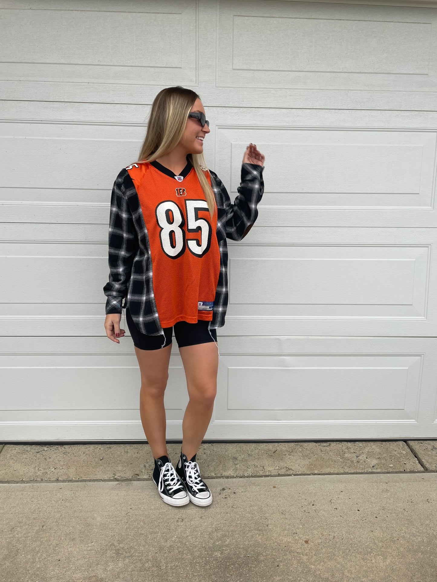 #85 JOHNSON BENGALS JERSEY X FLANNEL