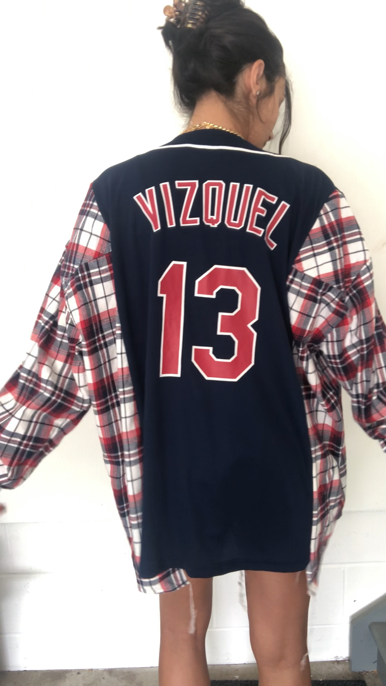 NAVY JERSEY FLANNEL