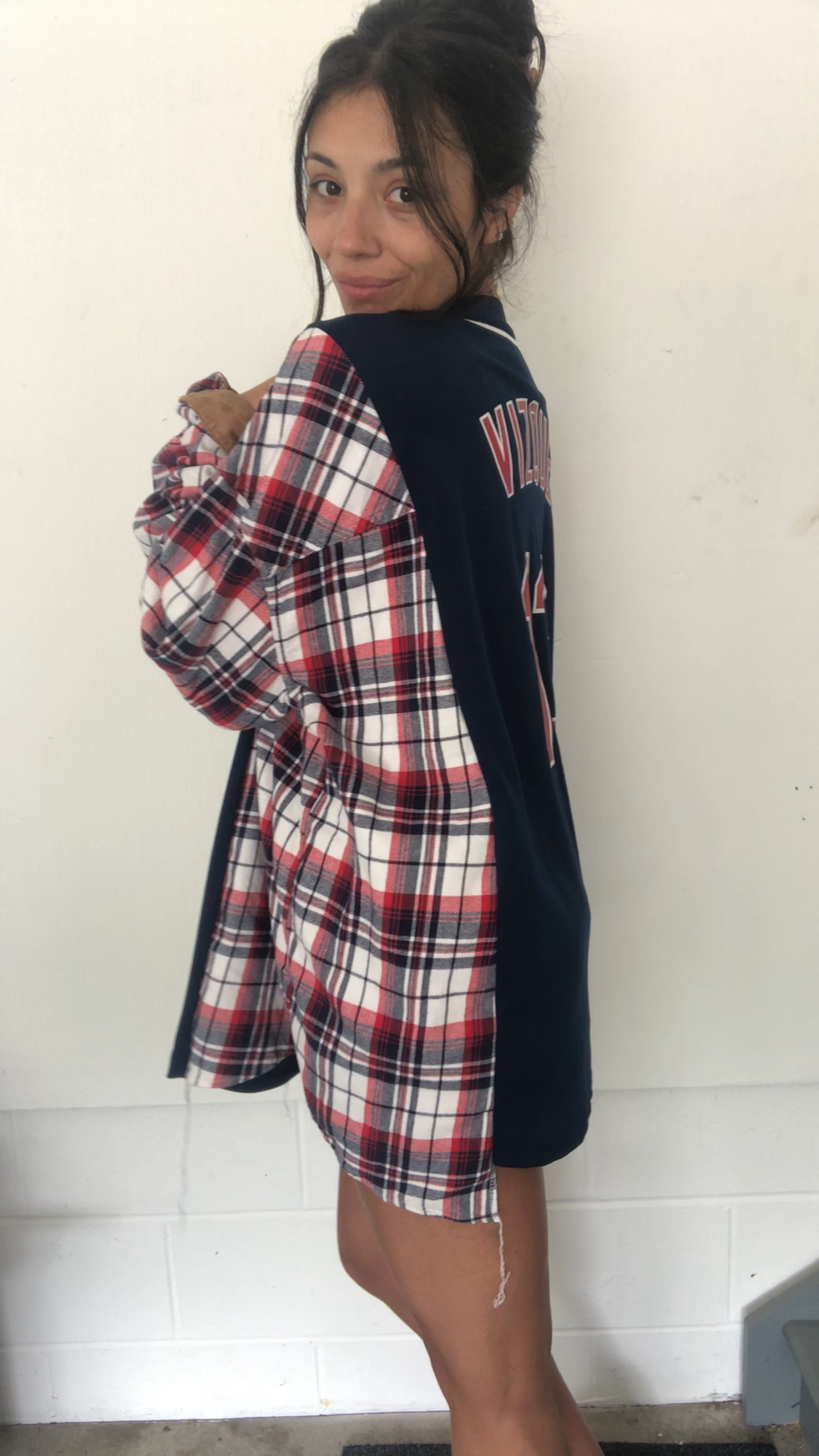 NAVY JERSEY FLANNEL