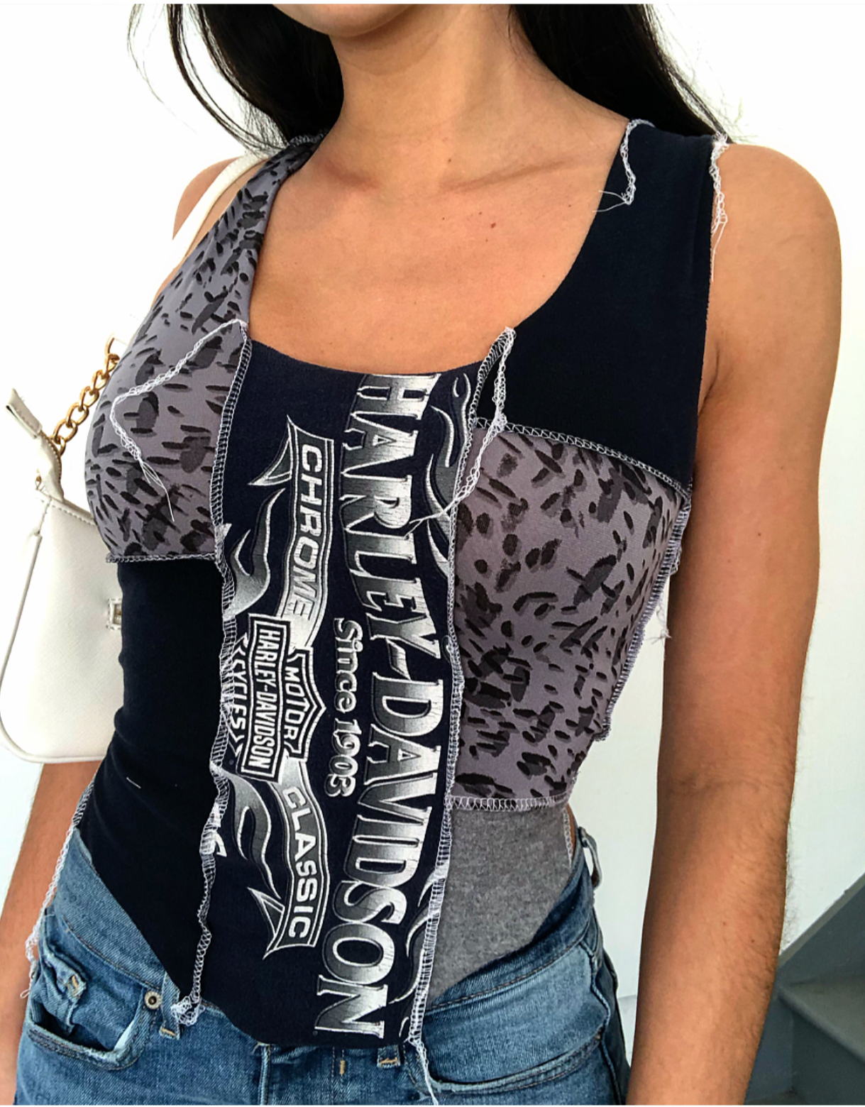 Harley Patchwork Tank