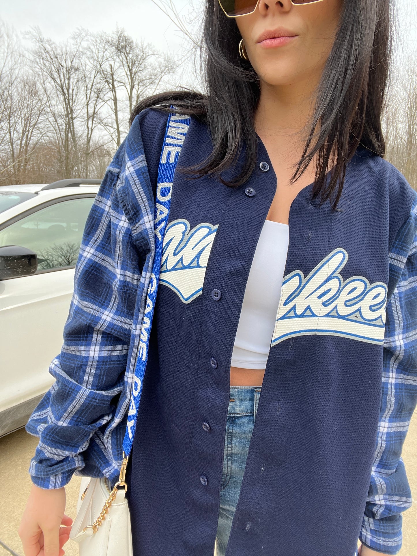 NY BASEBALL JERSEY X FLANNEL