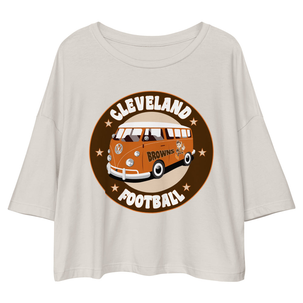 VINTAGE BUS LOOSE DROP CROP TOP