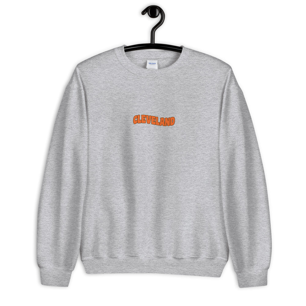 CLEVELAND FOOTBALL SMILEY (BACK) UNISEX SWEATSHIRT