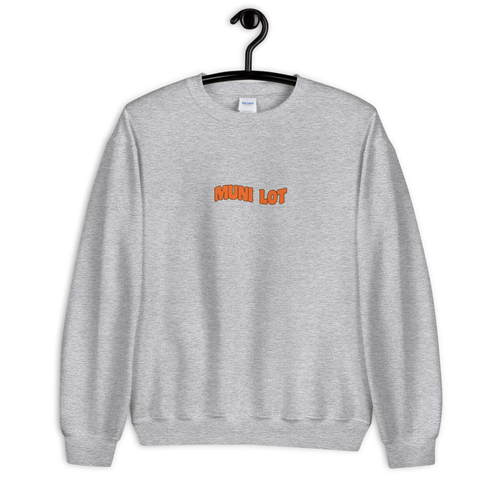 MUNI LOT DRINKING TEAM (BACK) UNISEX SWEATSHIRT