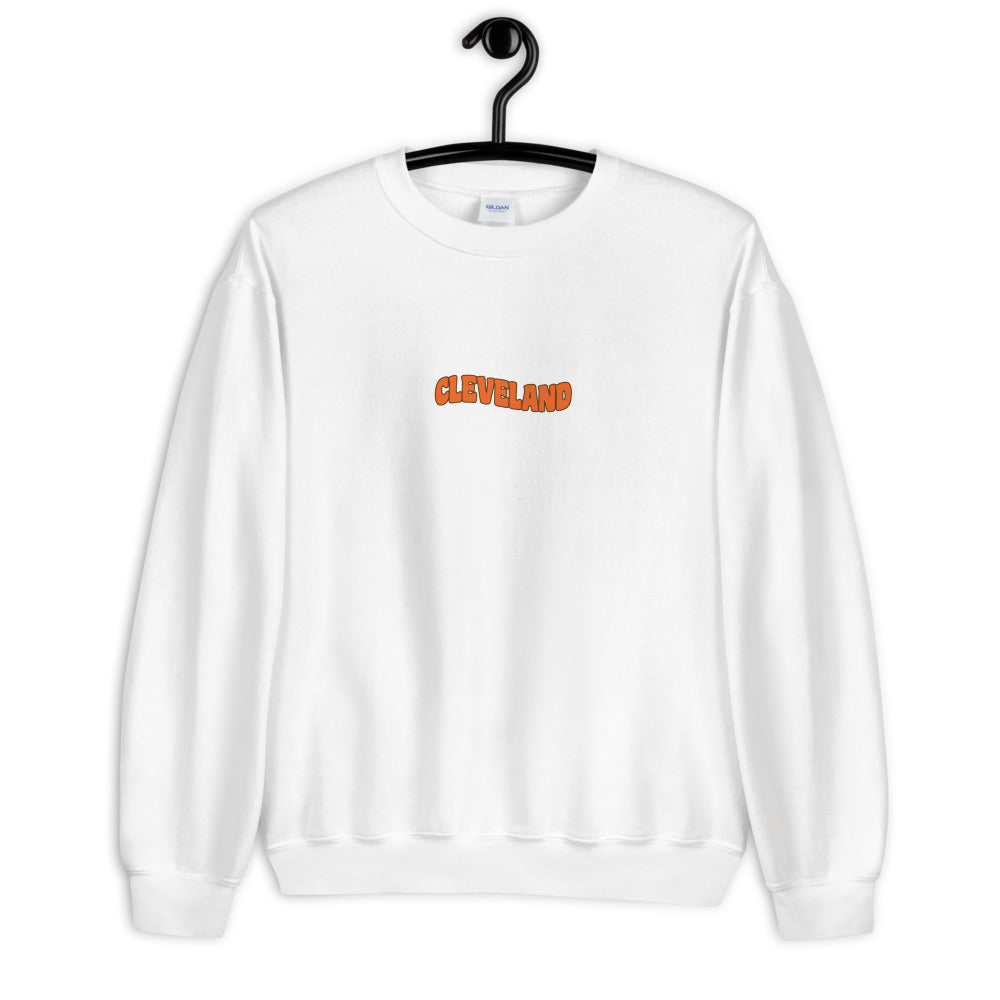 CLEVELAND FOOTBALL SMILEY (BACK) UNISEX SWEATSHIRT
