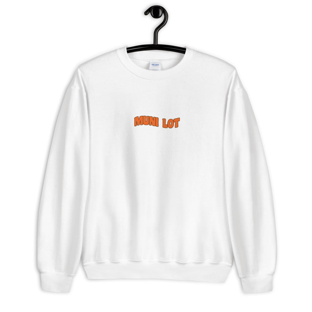 MUNI LOT DRINKING TEAM (BACK) UNISEX SWEATSHIRT