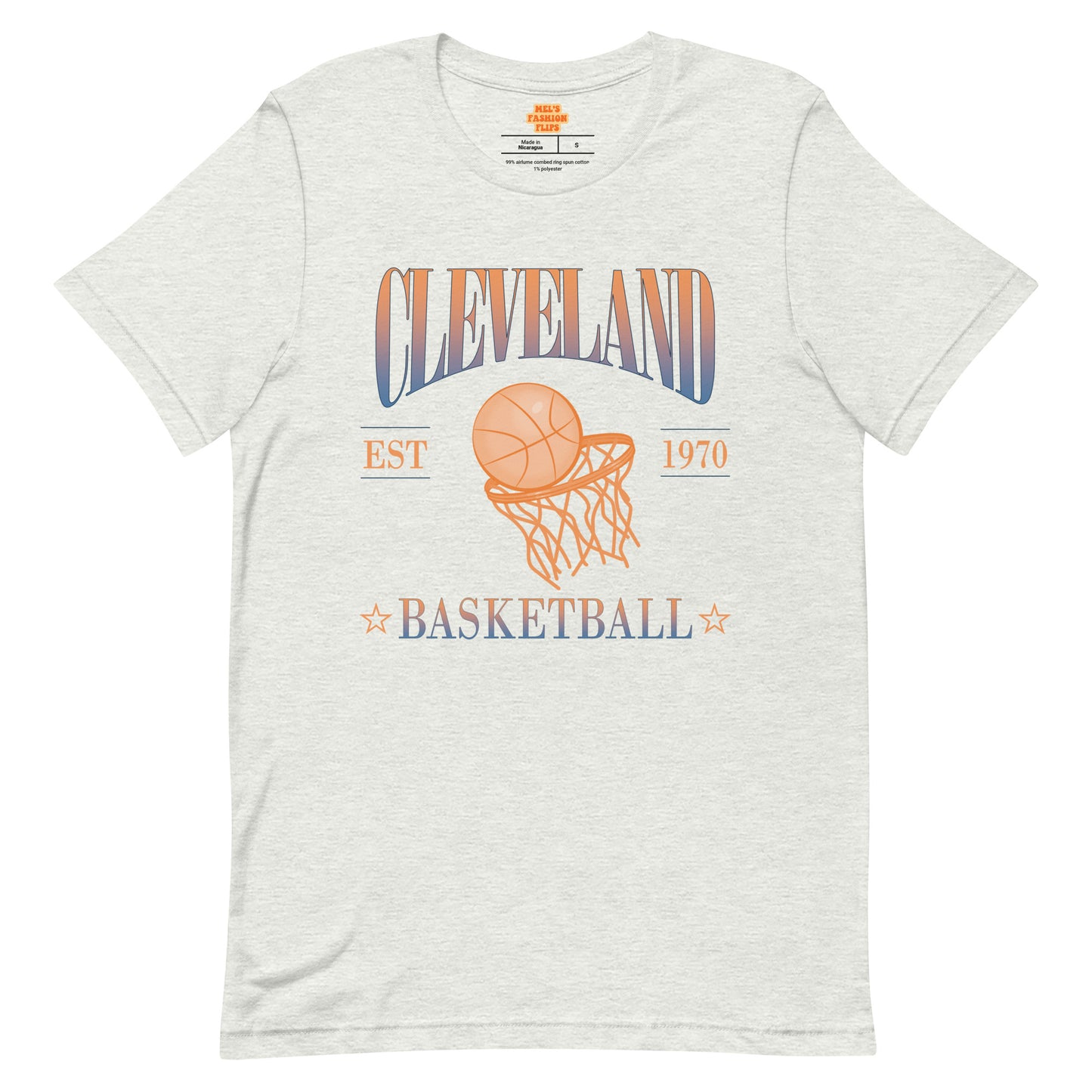 OLD SCHOOL CLEVELAND BASKETBALL T-SHIRT
