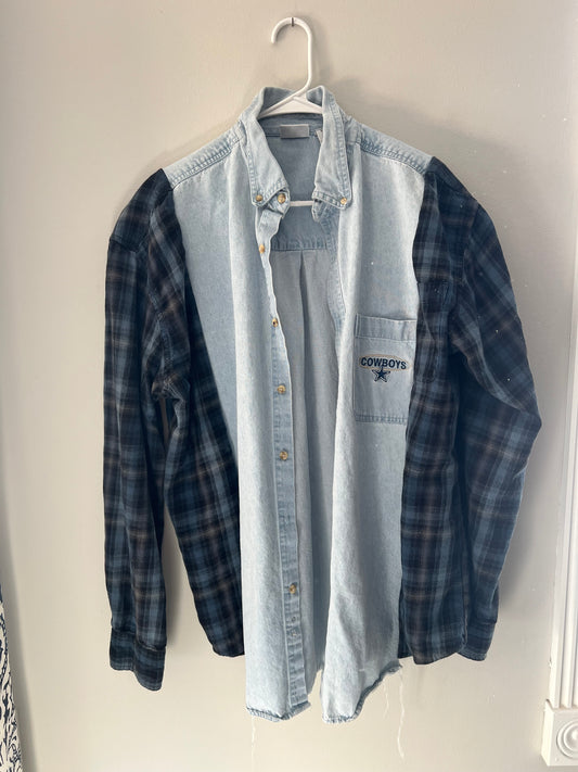 Cowboys Denim Flannel