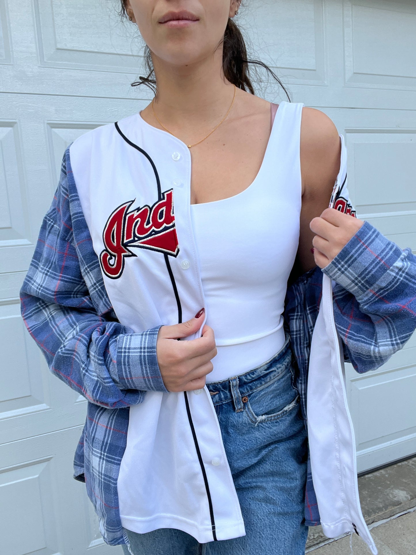 INDIANS JERSEY FLANNEL- SIZEMORE