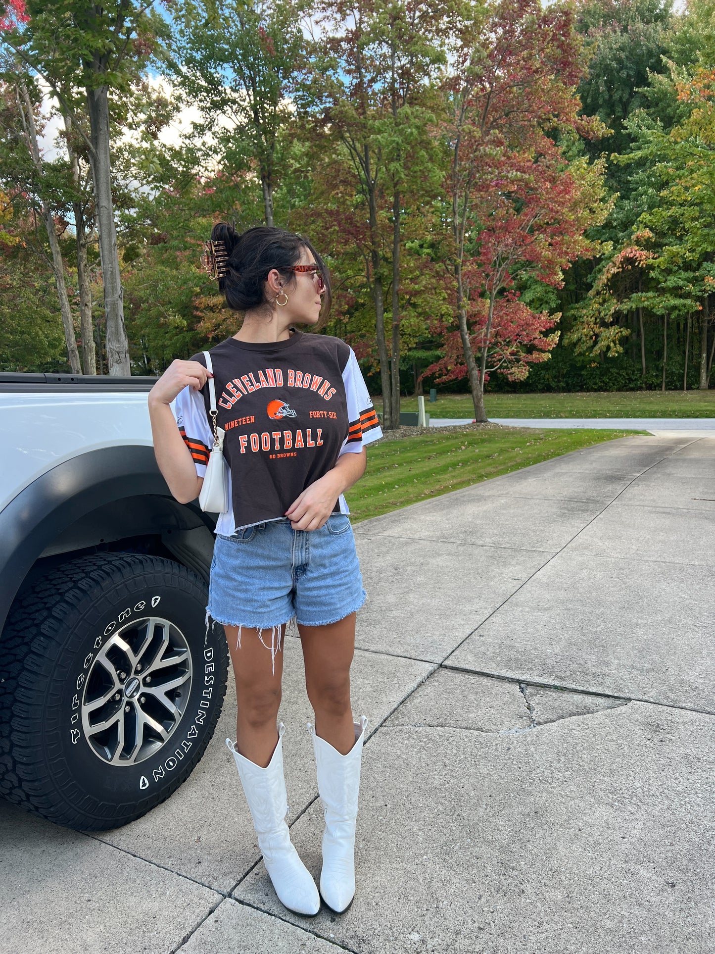 Brown/White Browns Jersey Tee