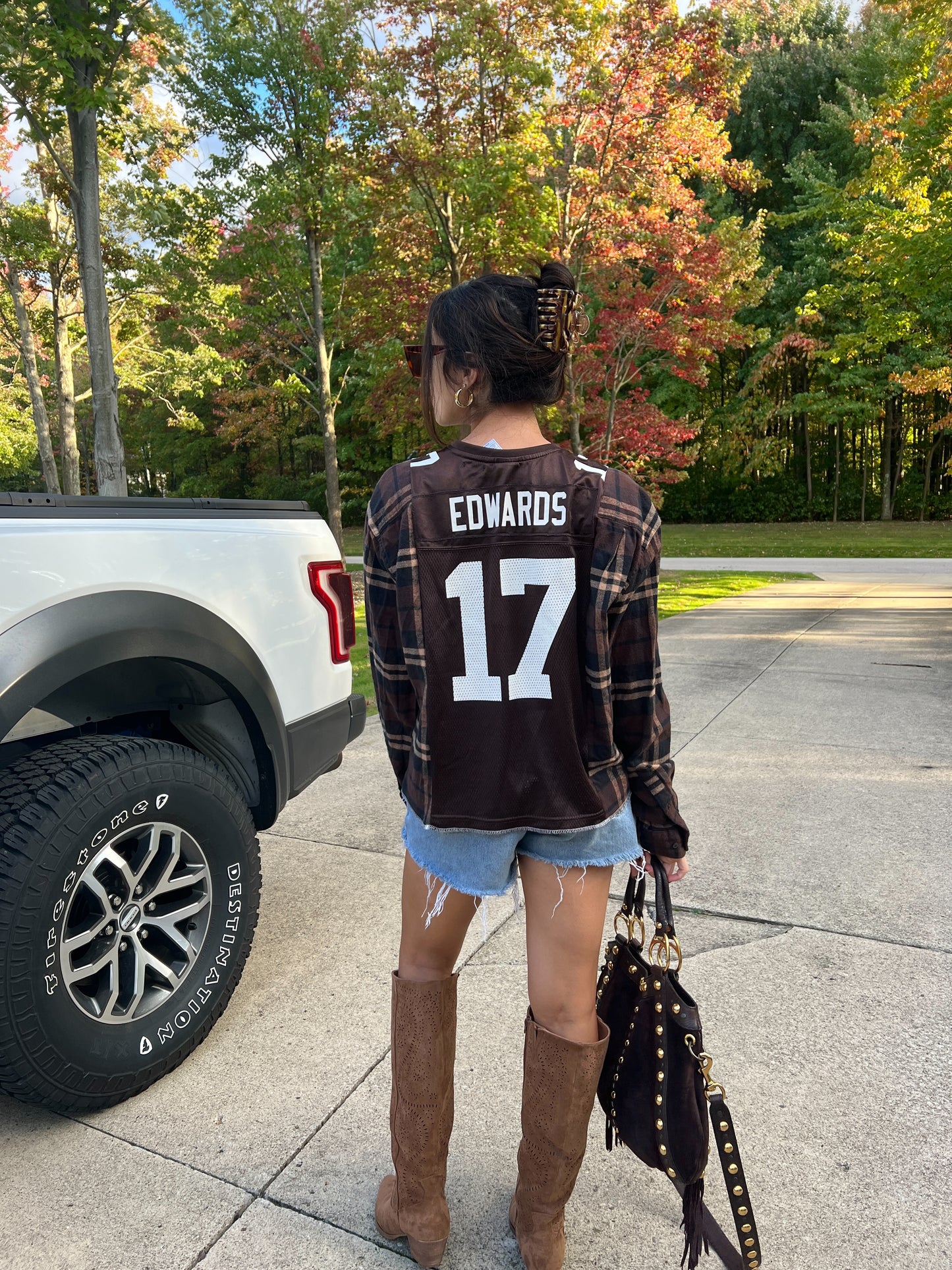 #17 BROWNS JERSEY X FLANNEL