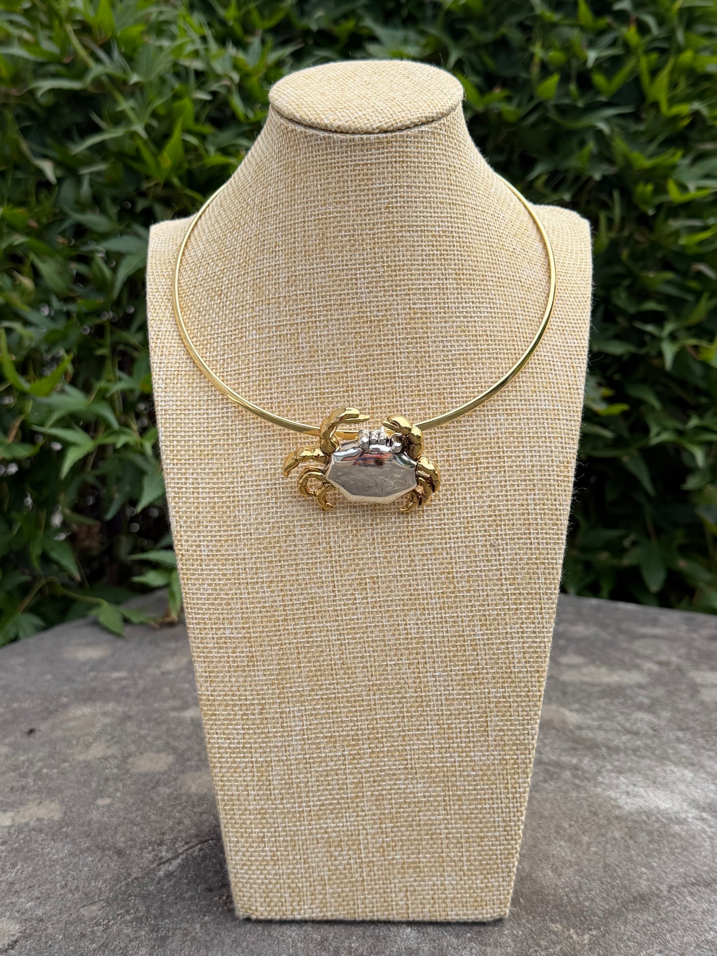 Crab Vintage Pendant Necklace