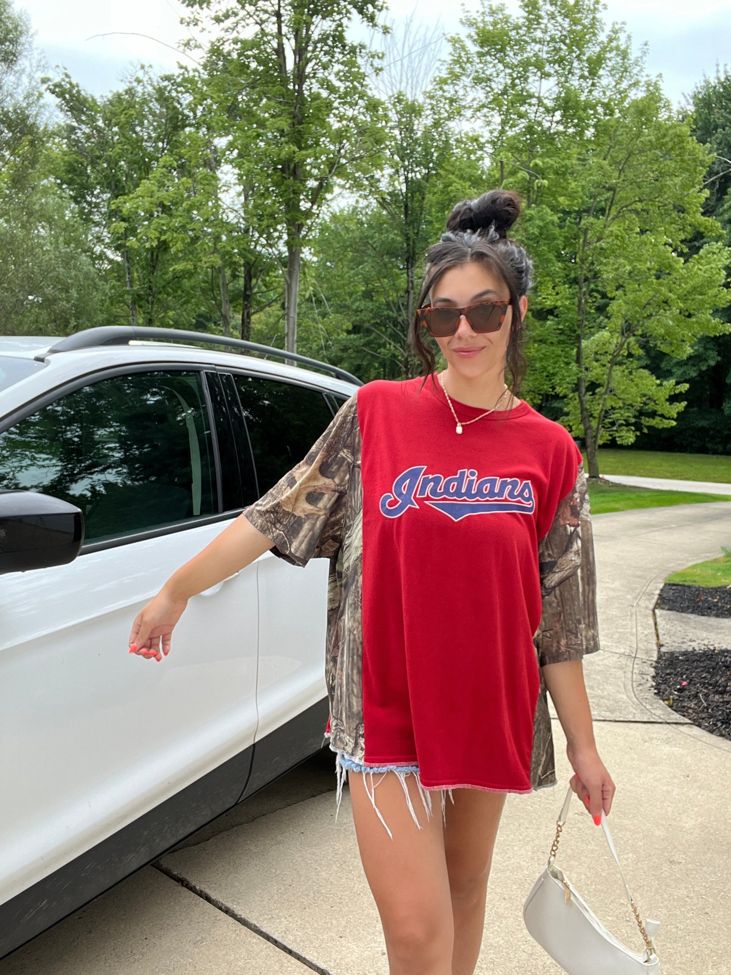 VINTAGE INDIANS TEE X CAMO TOP