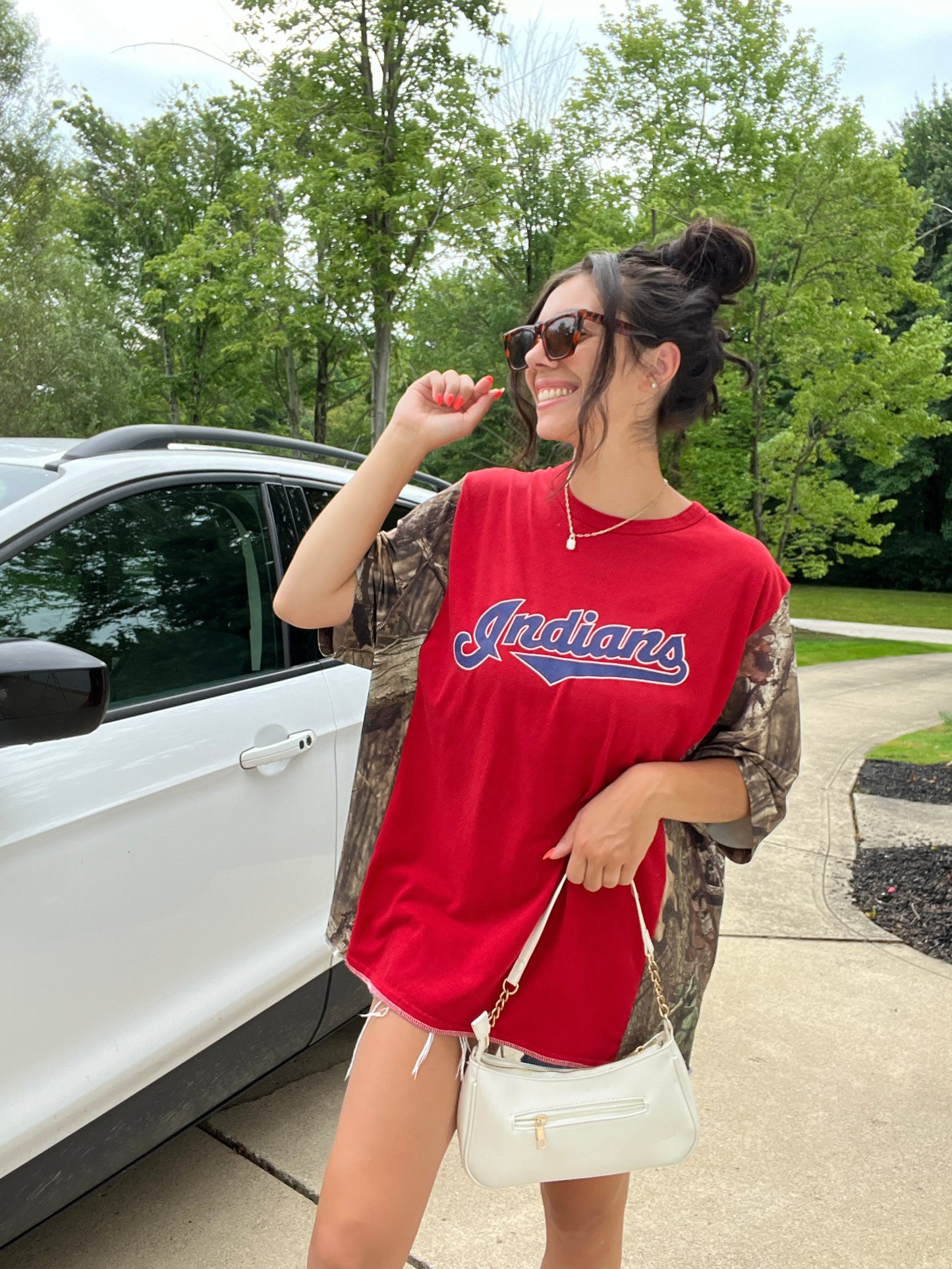 VINTAGE INDIANS TEE X CAMO TOP