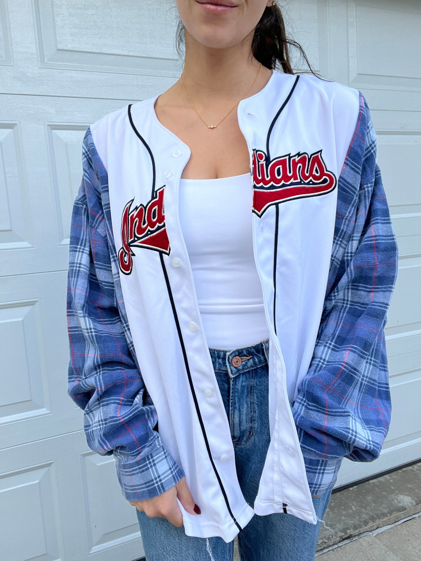 INDIANS JERSEY FLANNEL- SIZEMORE