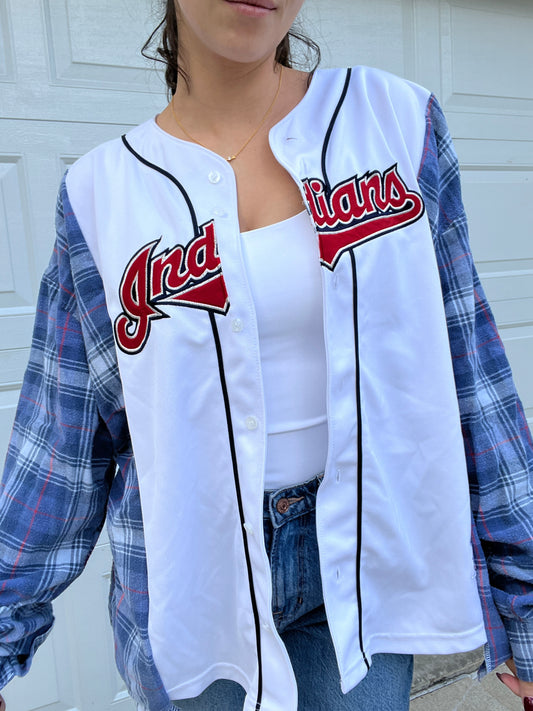 INDIANS JERSEY FLANNEL- SIZEMORE