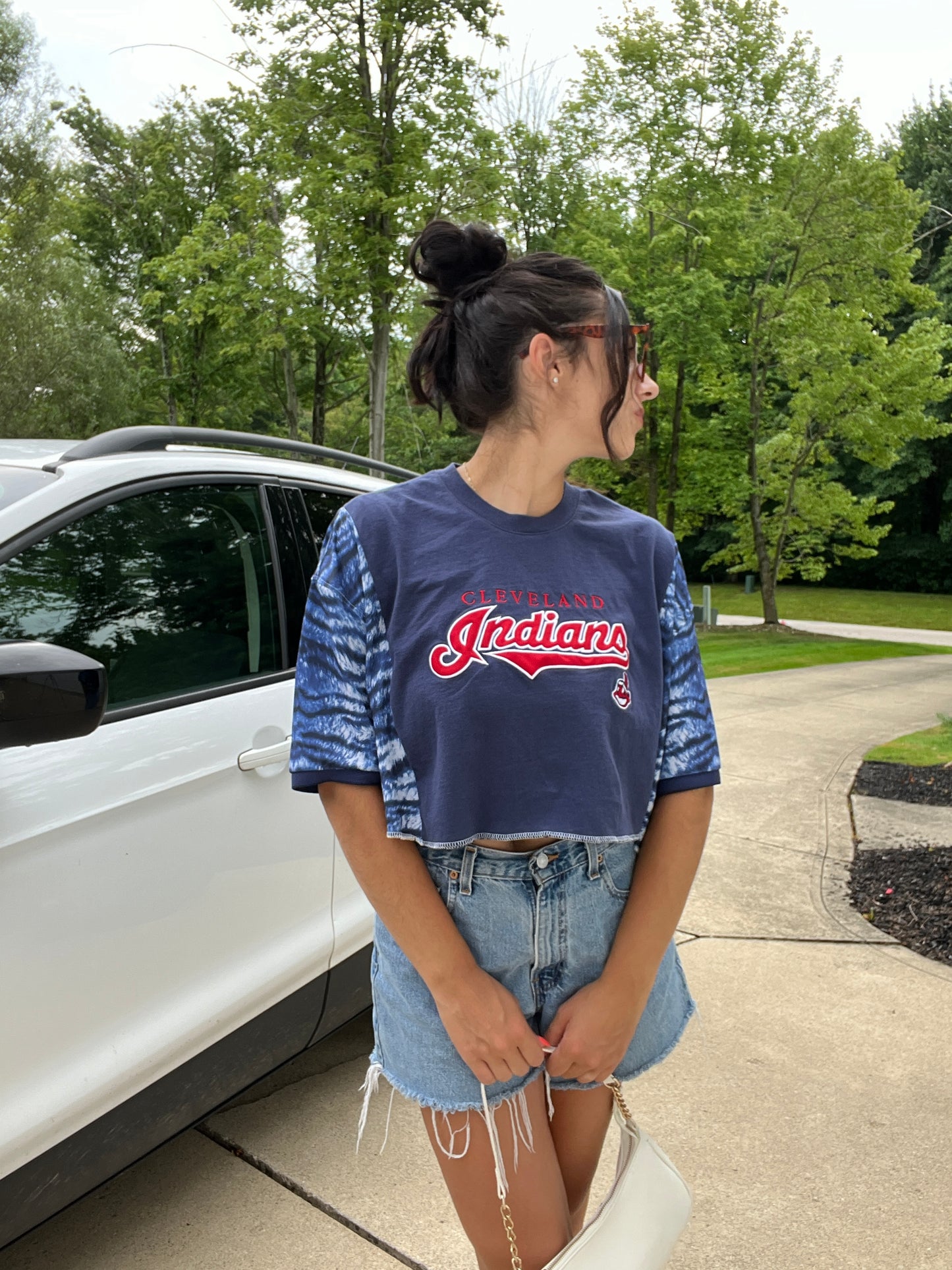 VINTAGE INDIANS TEE X ZEBRA TOP