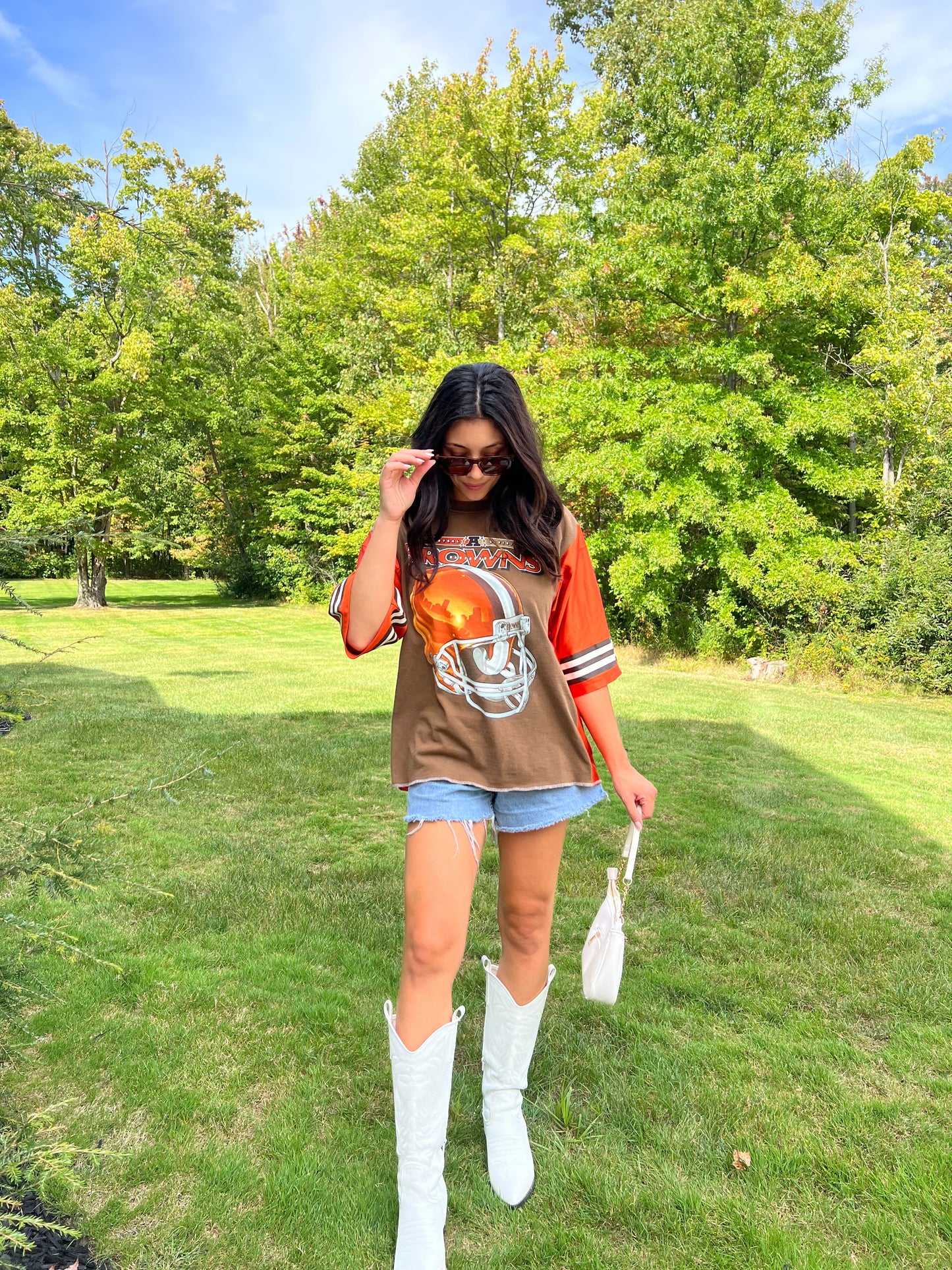 Brown/Orange Jersey Tee