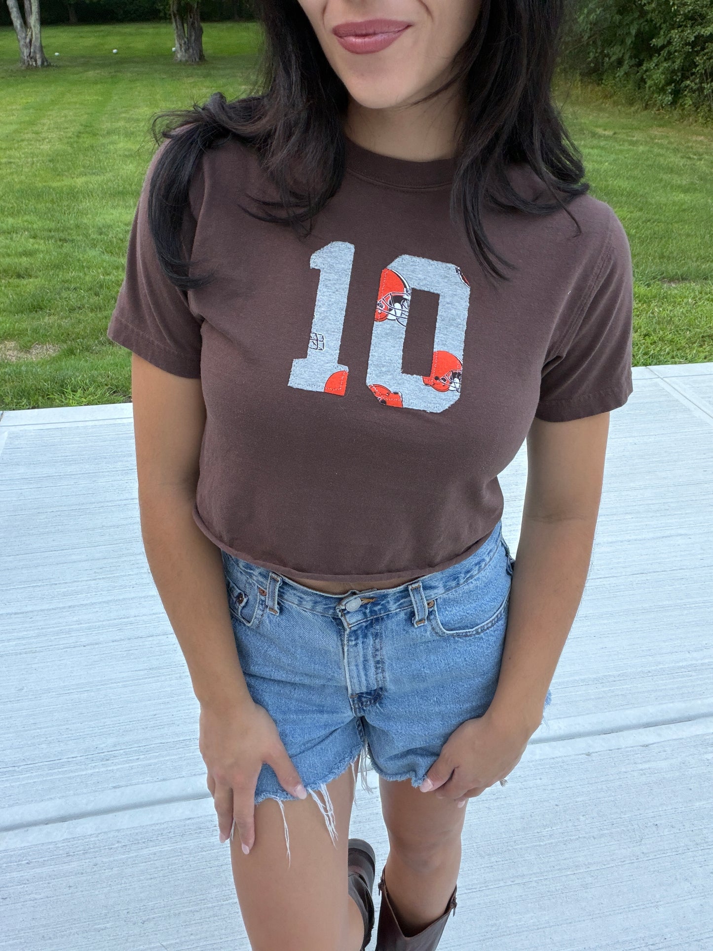 Team Number Baby Tees (Brown)