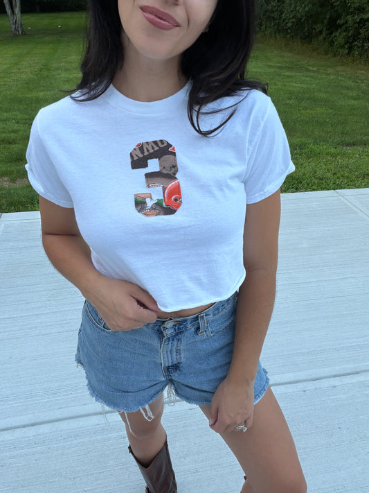 Team Number Baby Tees (White)