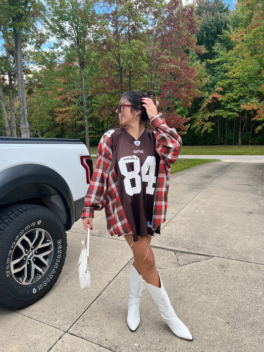 #84 BROWNS JERSEY X FLANNEL