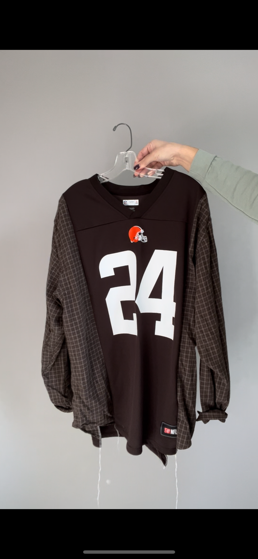 Story Sale- Browns Jersey Flannel