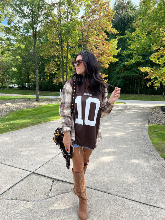 #10 BROWNS JERSEY X FLANNEL