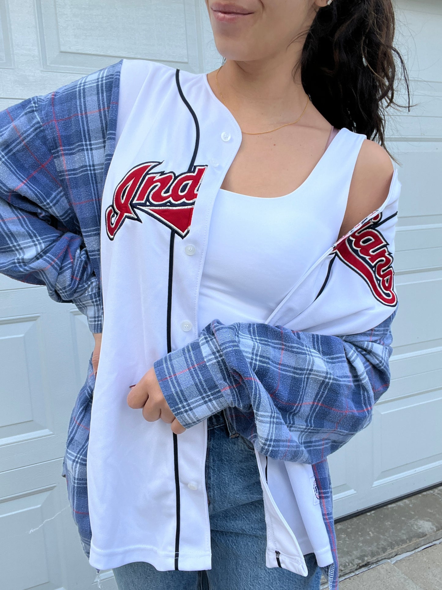 INDIANS JERSEY FLANNEL- SIZEMORE