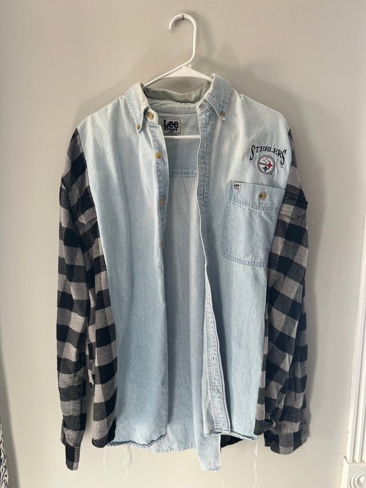 Steelers Denim Flannel