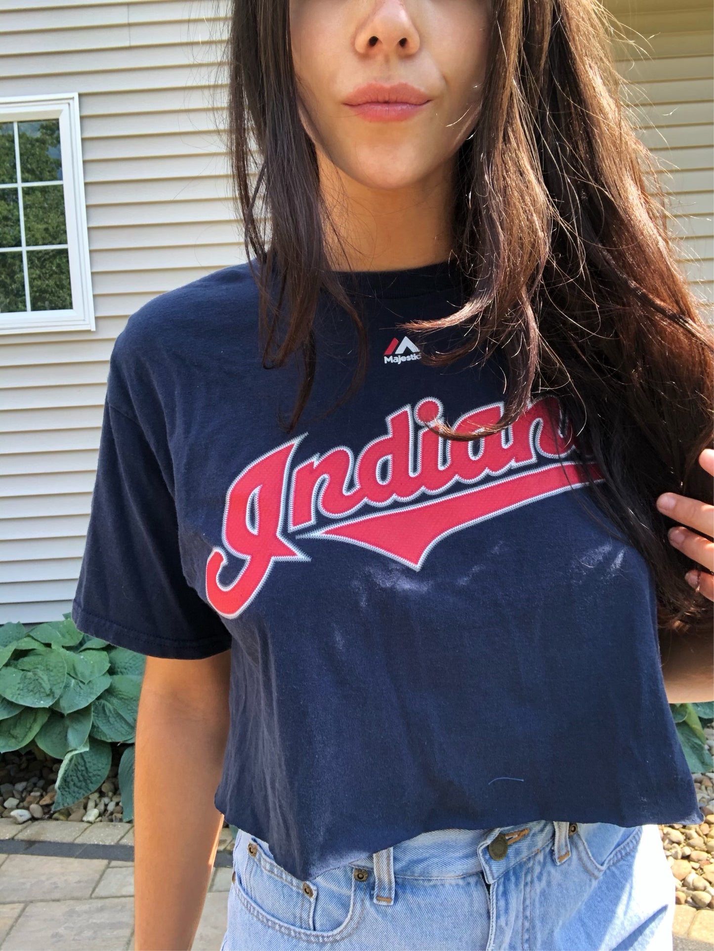 DOUBLE CHAIN OPEN BACK INDIANS TEE