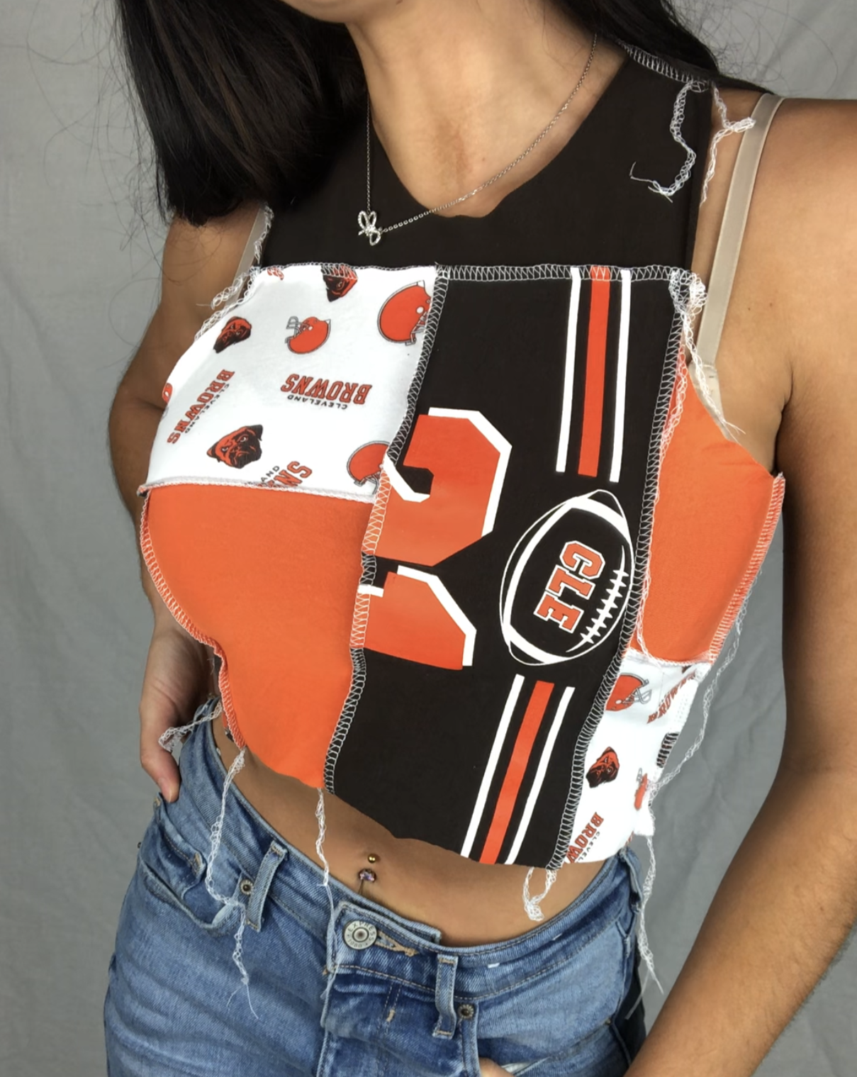 CLE FOOTBALL PATCHWORK TANK