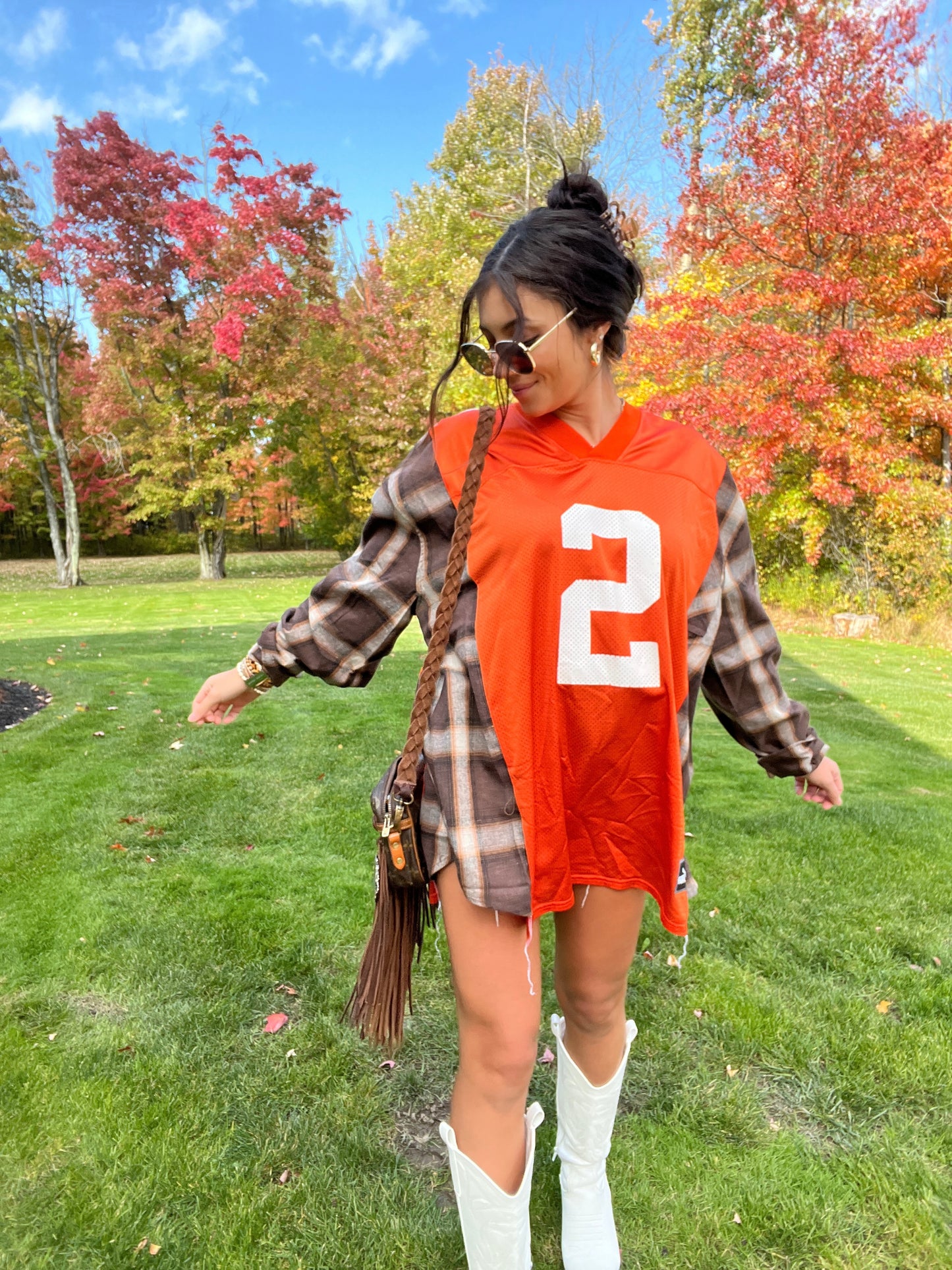 #2 COUCH BROWNS JERSEY X FLANNEL
