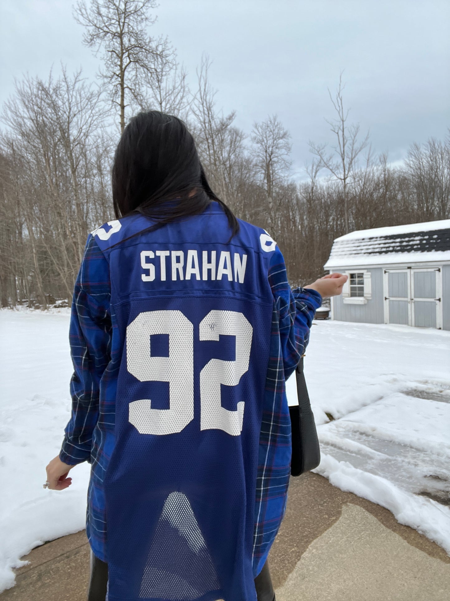 #92 STRAHAN GIANTS JERSEY X FLANNEL