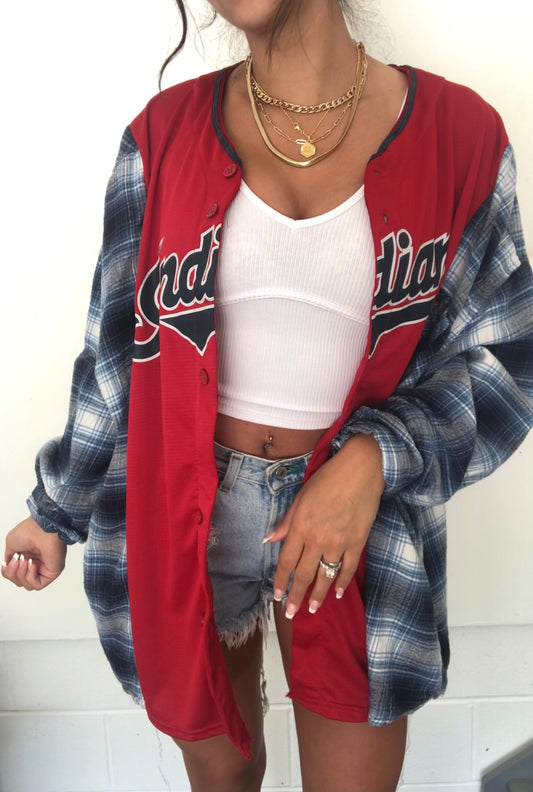 RED JERSEY FLANNEL