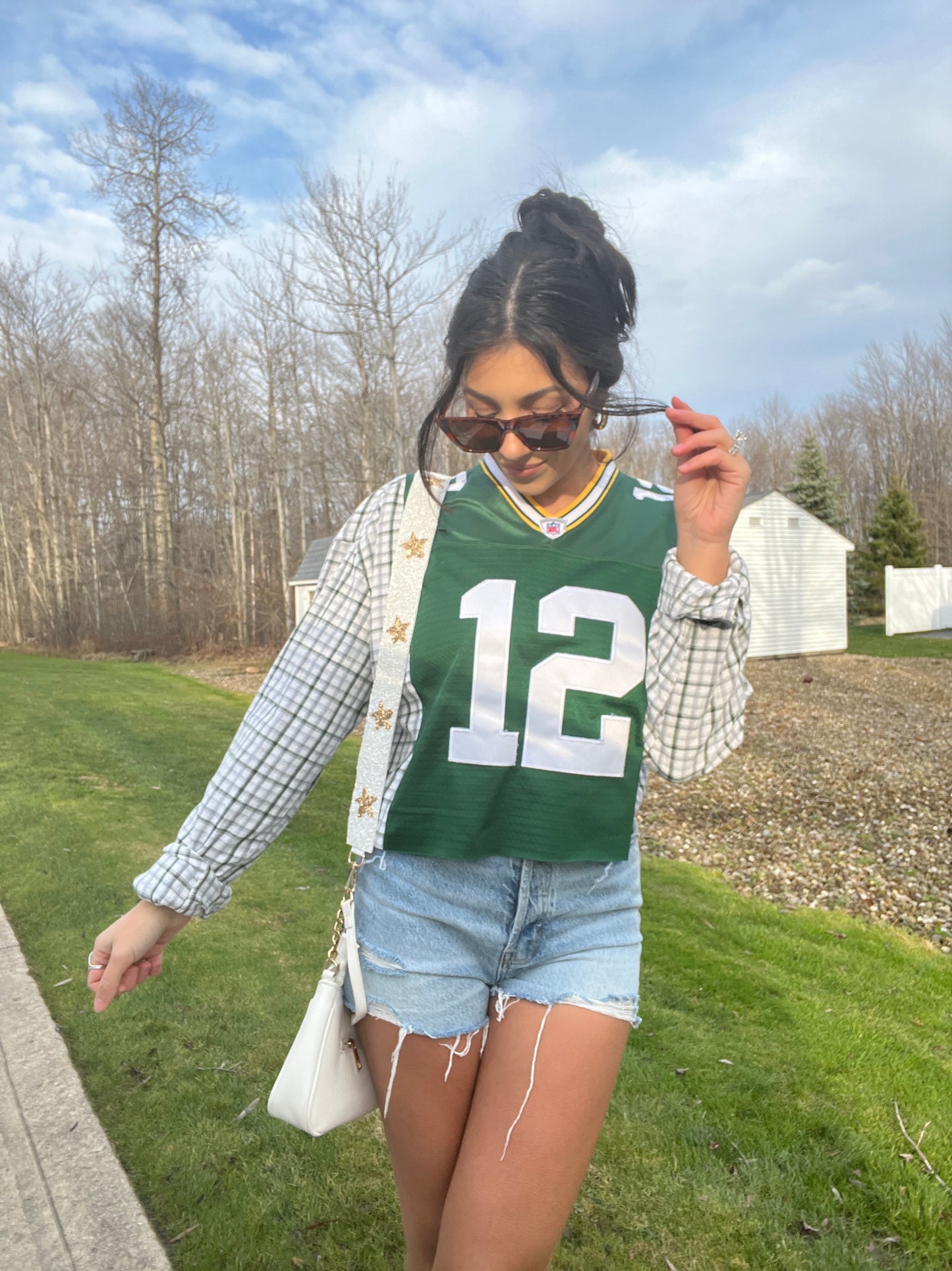 #12 RODGERS PACKERS JERSEY X FLANNEL