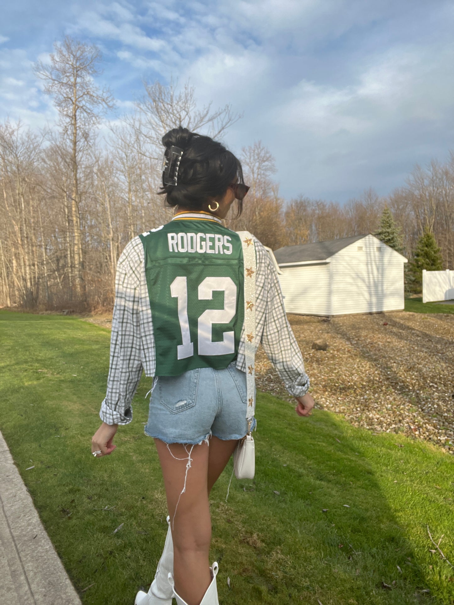 #12 RODGERS PACKERS JERSEY X FLANNEL