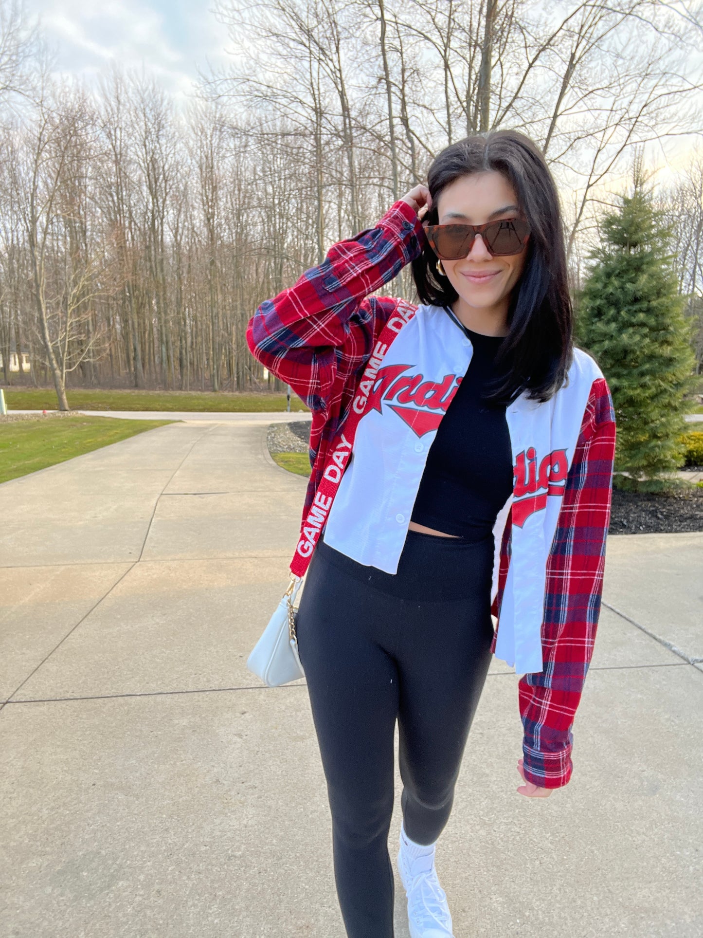 CLEVELAND BASEBALL REYES CROPPED JERSEY X FLANNEL