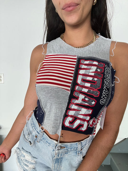 AMERICAN FLAG CLASSIC PATCHWORK TANK