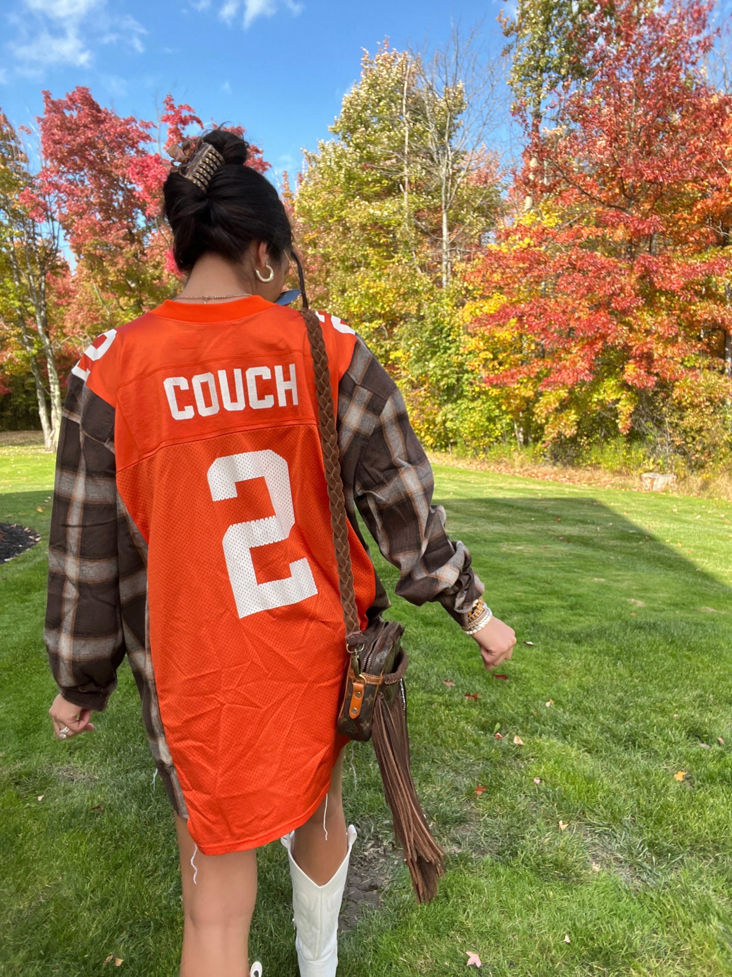 #2 COUCH BROWNS JERSEY X FLANNEL