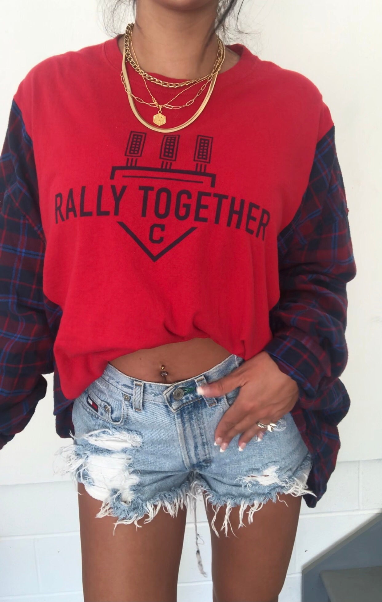 RALLY TOGETHER FLANNEL TEE