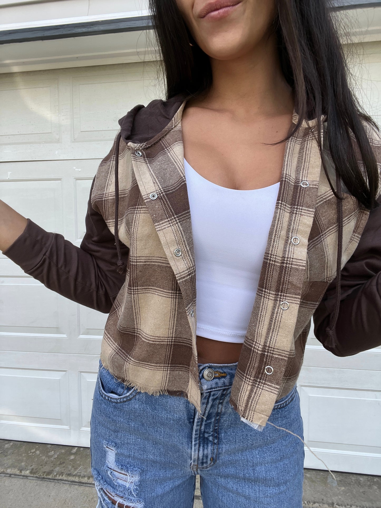 LIGHTWEIGHT HOODED FLANNEL