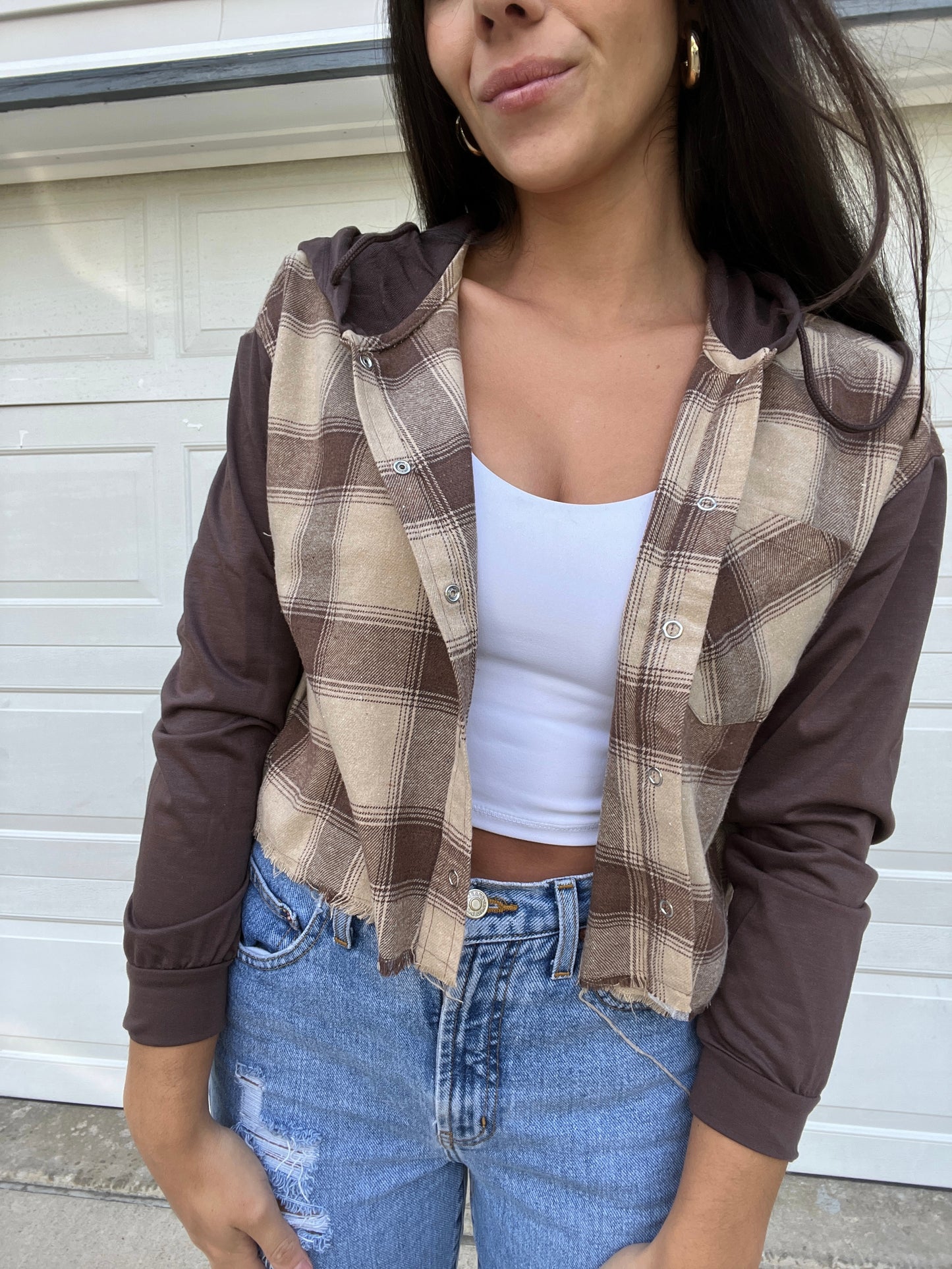 LIGHTWEIGHT HOODED FLANNEL