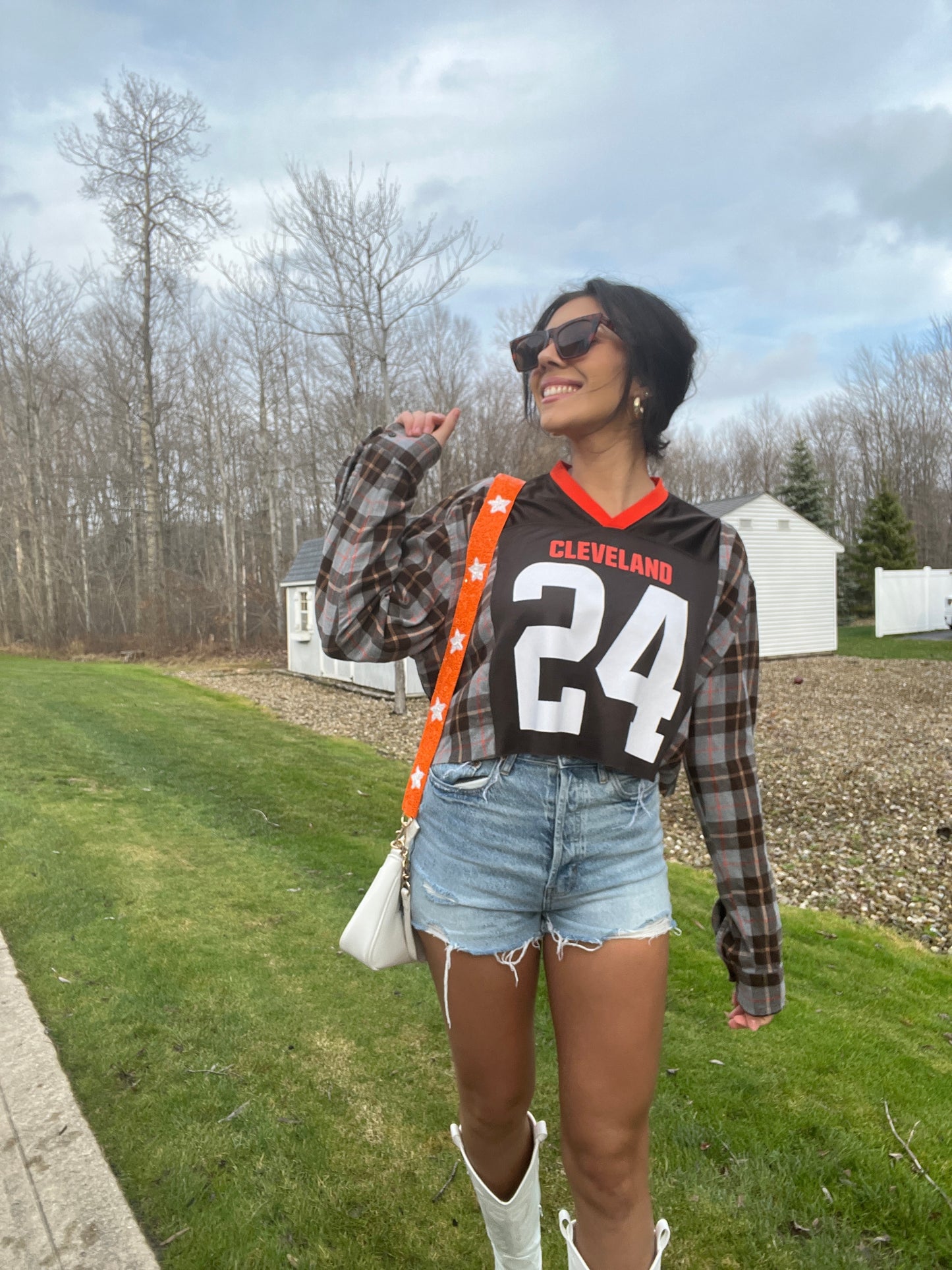 #24 CHUBB BROWNS JERSEY X FLANNEL