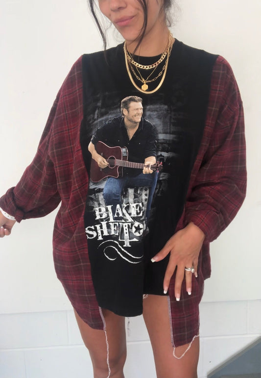 BLAKE SHELTON FLANNEL TOP