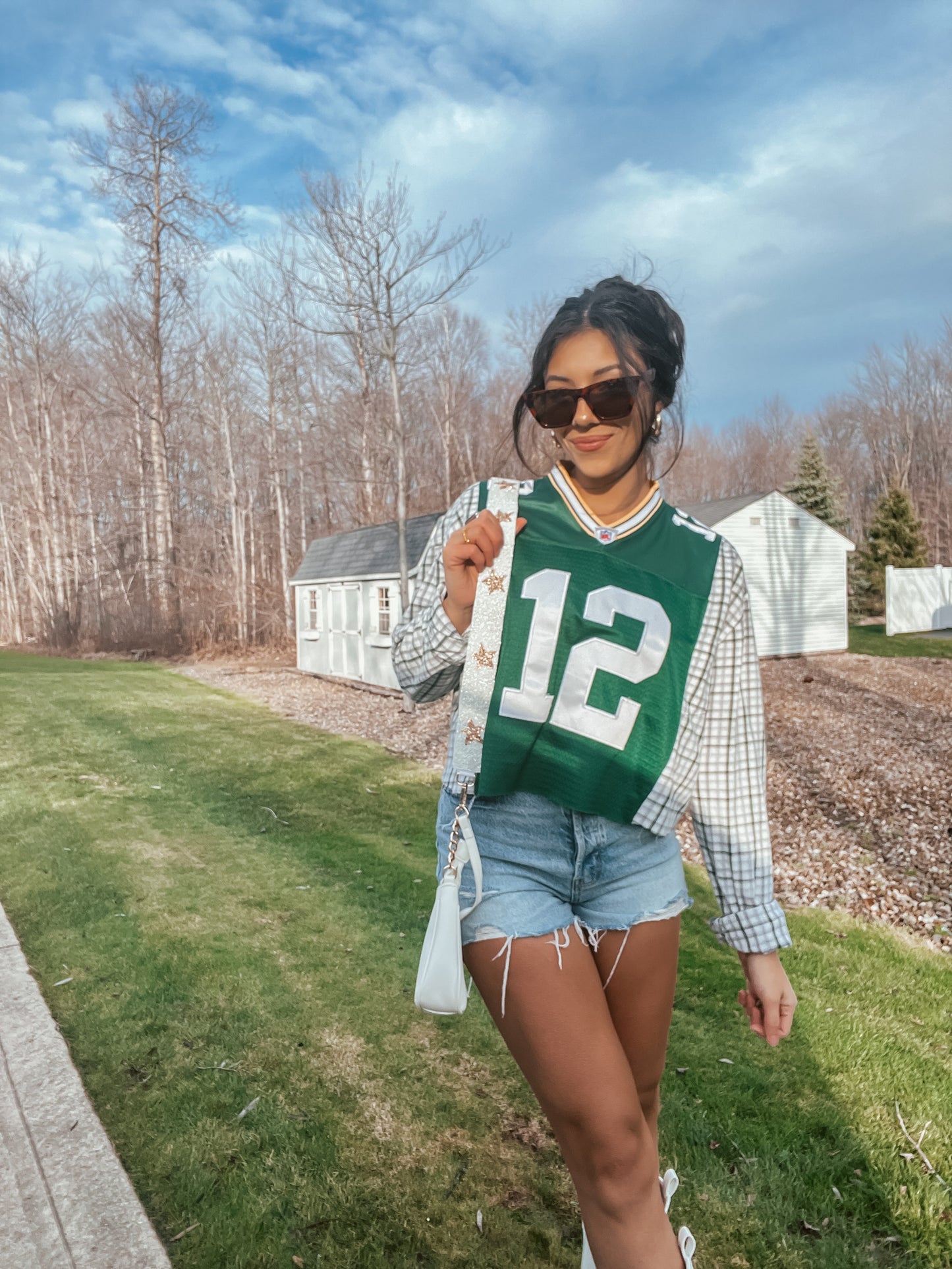 #12 RODGERS PACKERS JERSEY X FLANNEL