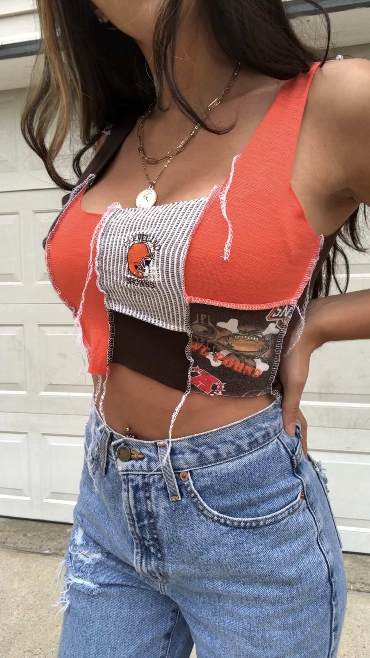 CLEVELAND BROWNS PATCHWORK TANK